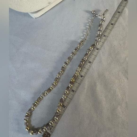 Vintage Napier silvertone heavy necklace - Picture 5 of 6